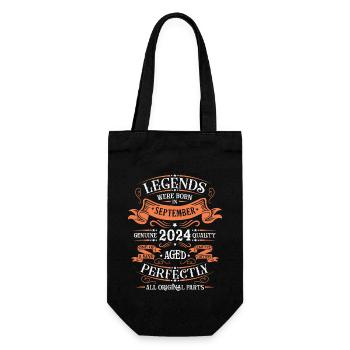 Anniversaire septembre 2024 Année de naissance - Sac à bouteille - noir - Devant