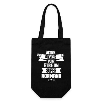 Homme maillot normand idée cadeau normandie - Sac à bouteille - noir - Devant