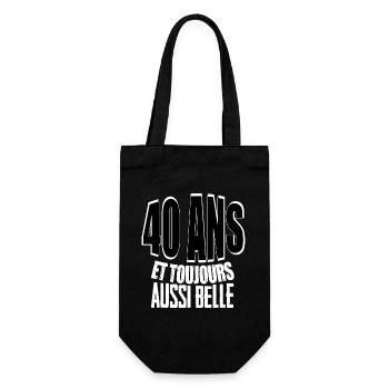 40 ans maillot femme anniversaire humoristique - Sac à bouteille - noir - Devant