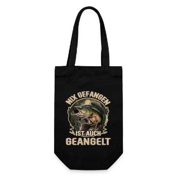Pêche Pêcheur Pêche Citation - Sac à bouteille - noir - Devant