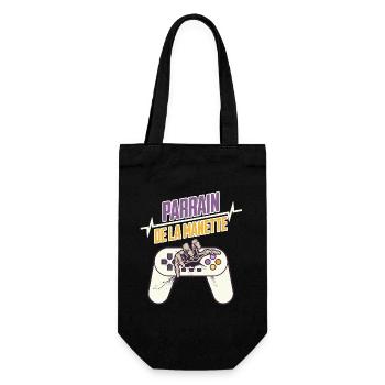 Parrain de la manette t-shirt idée cadeau gamer - Sac à bouteille - noir - Devant