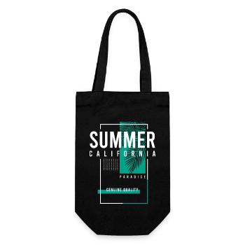 Summer California Paradise - Geschenkbeutel für Flaschen - Schwarz - Vorne