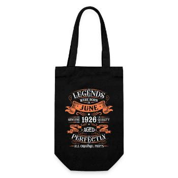 Birthday June 1926 Limited Edition Vintage - Gift Bag for Bottles - black - Front