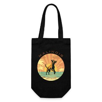 Belgian Shepherd - Summer - Gift Bag for Bottles - black - Front