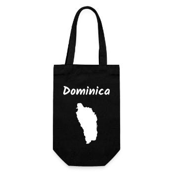 Dominica Caribbean Island Holiday Idea - Gift Bag for Bottles - black - Front