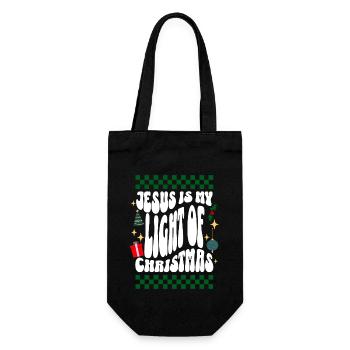 Jésus est ma lumière de Noël chrétien laid Noël - Sac à bouteille - noir - Devant