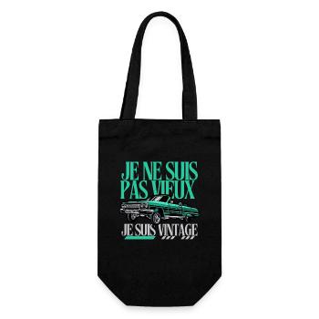 I'm not old I'm vintage - Gift Bag for Bottles - black - Front