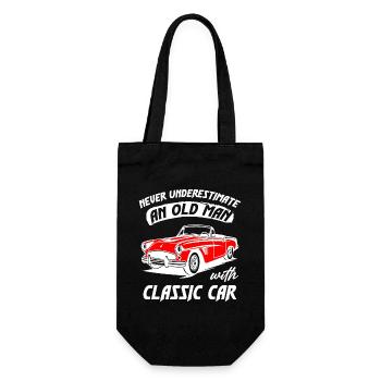 Ne sous-estimez jamais un vieil homme avec une voiture classique - Sac à bouteille - noir - Devant