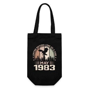 Incomparable since May 1983, 41st Anniversary - Gift Bag for Bottles - black - Front