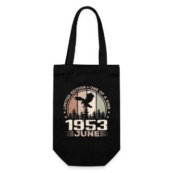 Unvergleichlich seit Juni 1953, 71. Jahrestag - Geschenkbeutel für Flaschen - Schwarz - Vorne