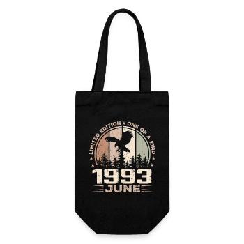 Unvergleichlich seit Juni 1993, 31. Jubiläum - Geschenkbeutel für Flaschen - Schwarz - Vorne