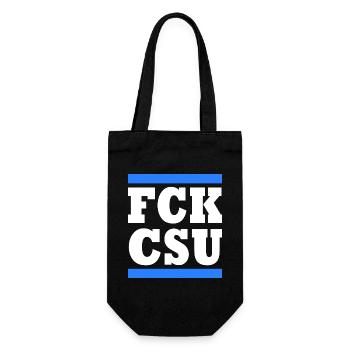 Fck csu - Geschenkbeutel für Flaschen - Schwarz - Vorne