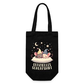 offizielles schlafshirt pärchen Haus - Geschenkbeutel für Flaschen - Schwarz - Vorne