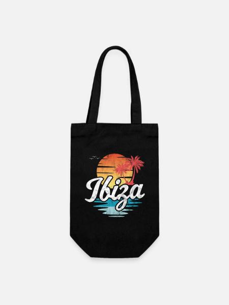 Ibiza - Geschenkbeutel für Flaschen - Schwarz