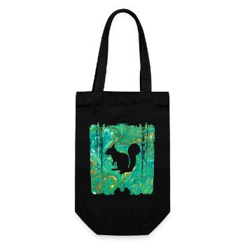 Squirrel E 71 B - Gift Bag for Bottles - black - Front