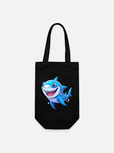Requin mignon - Sac à bouteille - noir