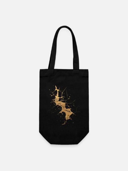 Kintsugi Kintsukuroi Imperfect Japanese Art Wabi S - Gift Bag for Bottles - black