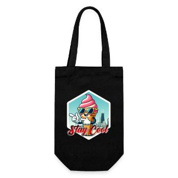Stay Cool Ice - Geschenkbeutel für Flaschen - Schwarz - Vorne