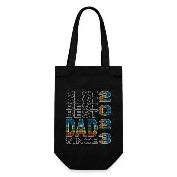 Meilleur papa du monde depuis l’anniversaire de la fête des pères 2023 - Sac à bouteille - noir - Devant