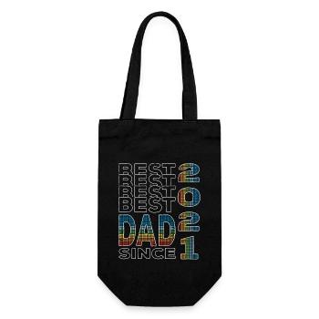 Meilleur papa du monde depuis 2021 Fête des pères Anniversaire - Sac à bouteille - noir - Devant