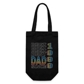 Best dad in the world since 1999 Father's Day - Gift Bag for Bottles - black - Front