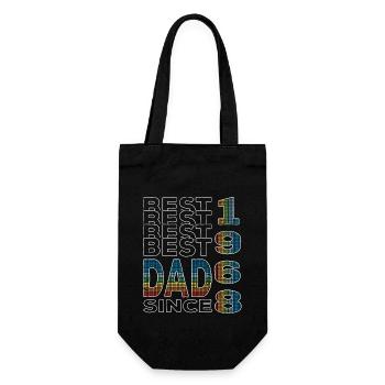 Meilleur papa du monde depuis 1968 Fête des pères Anniversaire - Sac à bouteille - noir - Devant