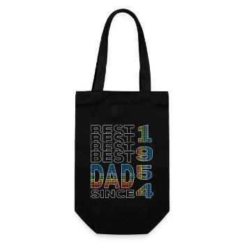 Best dad in the world since 1954 Father's Day - Gift Bag for Bottles - black - Front