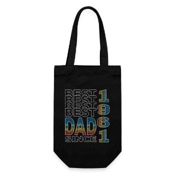Best dad in the world since 1961 Father's Day - Gift Bag for Bottles - black - Front