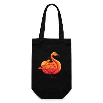 Flamingo Citrouille Paresseux Halloween Party Costume Enfants - Sac à bouteille - noir - Devant