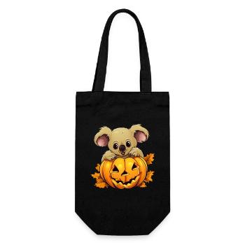 Koala Pumpkin Lazy Halloween Party Costume pour - Sac à bouteille - noir - Devant