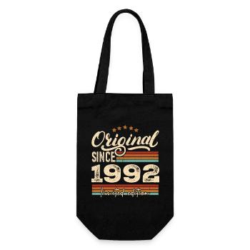 Original 1992 Vintage - 1992 Birthday Gift - Gift Bag for Bottles - black - Front