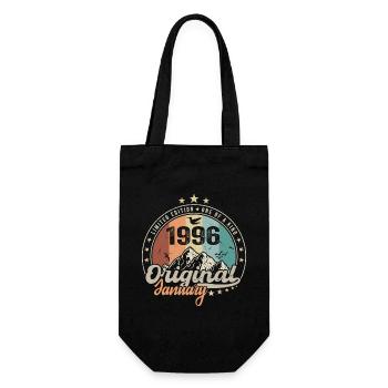 Vintage rétro janvier 1996 cadeau d anniversaire - Sac à bouteille - noir - Devant