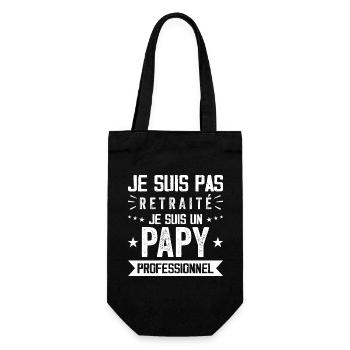 Nicht Retreat Opa Professional Opa Geschenk - Geschenkbeutel für Flaschen - Schwarz - Vorne