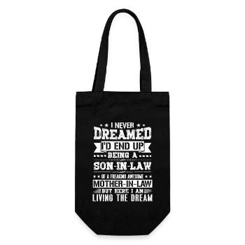 I Never Dreamed I'd End Up Being a Son in Law Gift - Gift Bag for Bottles - black - Front