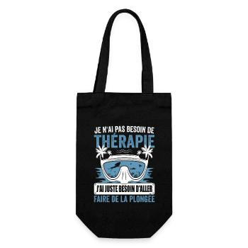 I just need to go snorkeling - Gift Bag for Bottles - black - Front