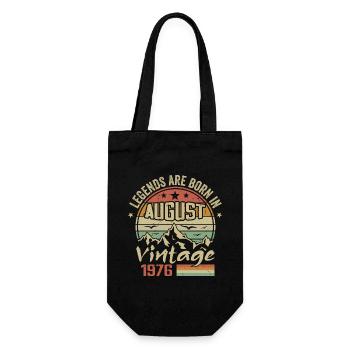August 1976 Jubiläum 1976 - Legenden August 1976 - Geschenkbeutel für Flaschen - Schwarz - Vorne