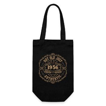 1956 Classic 1956 Retro 1956 Geburtstagsgeschenk - Geschenkbeutel für Flaschen - Schwarz - Vorne