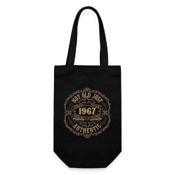 1967 Classic 1967 Retro 1967 Geburtstagsgeschenk - Geschenkbeutel für Flaschen - Schwarz - Vorne