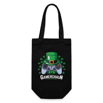 Gamerchaun Shamrock Saint-Patrick Leprechaun - Sac à bouteille - noir - Devant