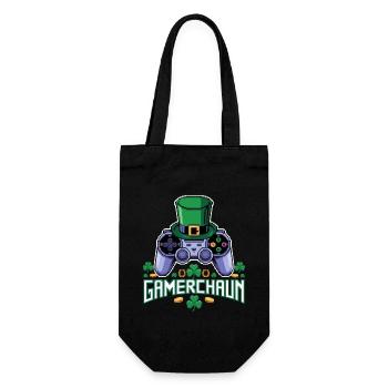 Gamerchaun Shamrock Saint-Patrick Leprechaun - Sac à bouteille - noir - Devant
