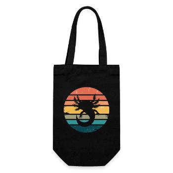Axolotl Retro Sunset Axolotl Cadeaux Enfants Garçons Filles - Sac à bouteille - noir - Devant