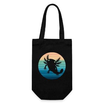 Axolotl Retro Sunset Axolotl Cadeaux Enfants Garçons Filles - Sac à bouteille - noir - Devant