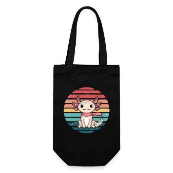 Rétro Axolotl Vintage Sunset Axolotl Cadeaux Enfants - Sac à bouteille - noir - Devant
