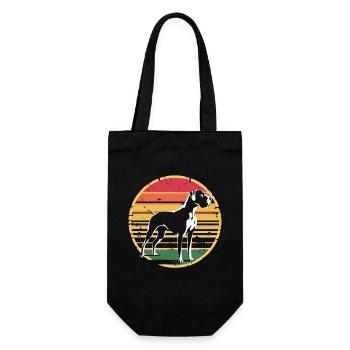 Rétro Vintage Great Dane Dog Lover Cadeaux pour les hommes - Sac à bouteille - noir - Devant