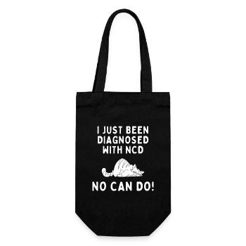 Funny No Can Do Cat - Gift Bag for Bottles - black - Front
