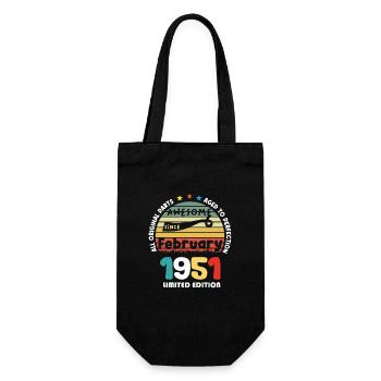 1951 vintage anniversaire rétro édition limitée - Sac à bouteille - noir - Devant