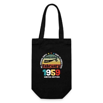 1959 vintage anniversaire rétro édition limitée - Sac à bouteille - noir - Devant