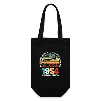 1954 Vintage Retro Jubiläum Limitierte Auflage - Geschenkbeutel für Flaschen - Schwarz - Vorne