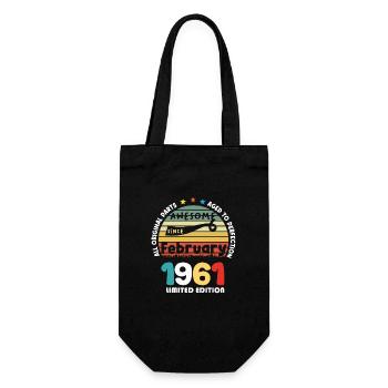 1961 vintage anniversaire rétro édition limitée - Sac à bouteille - noir - Devant