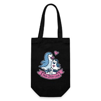 Love you - Gift Bag for Bottles - black - Front